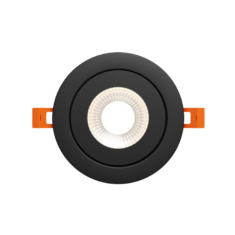 Dals FGM4-CDW Pivot 4" Flat Round Gimbal Recessed, 5CCT+Dim-to-Warm