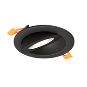 Dals FGM4-CDW Pivot 4" Flat Round Gimbal Recessed, 5CCT+Dim-to-Warm