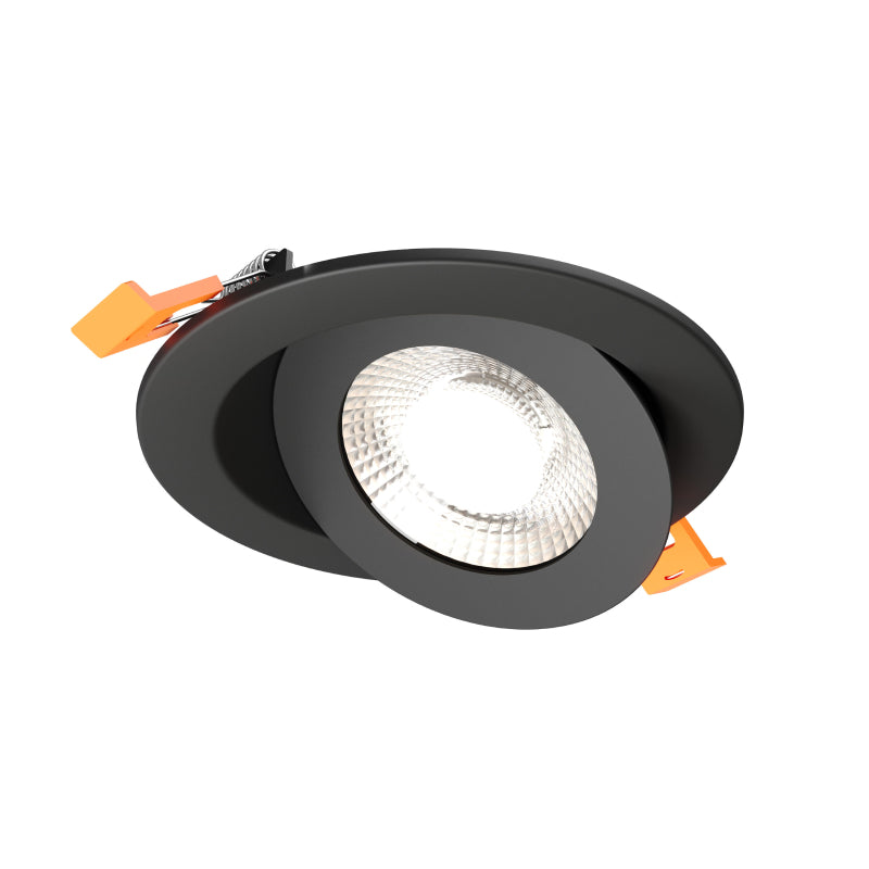 Dals FGM4-CDW Pivot 4" Flat Round Gimbal Recessed, 5CCT+Dim-to-Warm
