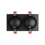 Dals FGM4-CDW-DUO Pivot 4" Double Flat Gimbal Recessed, 5CCT+Dim-to-Warm
