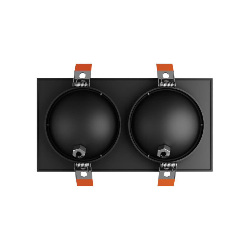Dals FGM4-CDW-DUO Pivot 4" Double Flat Gimbal Recessed, 5CCT+Dim-to-Warm