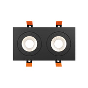Dals FGM4-CDW-DUO Pivot 4" Double Flat Gimbal Recessed, 5CCT+Dim-to-Warm