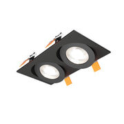 Dals FGM4-CDW-DUO Pivot 4" Double Flat Gimbal Recessed, 5CCT+Dim-to-Warm