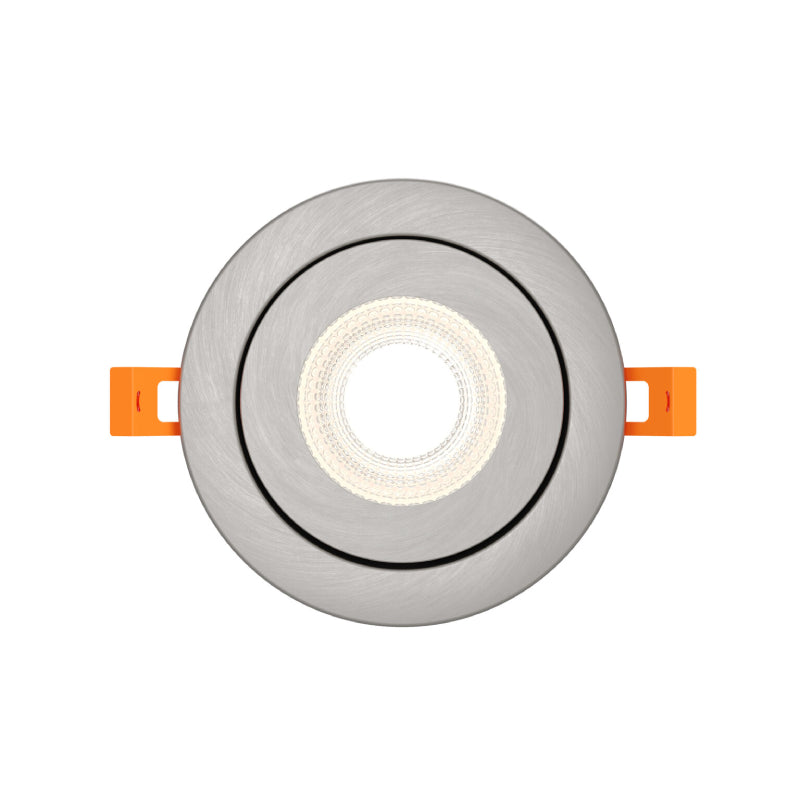 Dals FGM4-CDW Pivot 4" Flat Round Gimbal Recessed, 5CCT+Dim-to-Warm