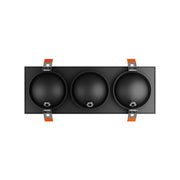 Dals FGM4-CDW-TRIO Pivot 4" Triple Flat Gimbal Recessed, 5CCT+Dim-to-Warm