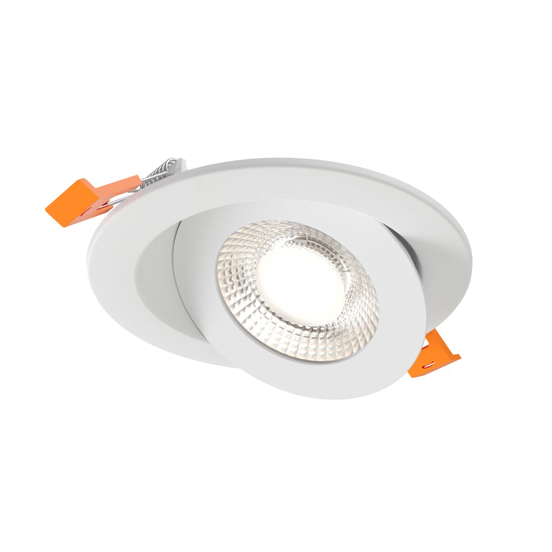 Dals FGM4-CDW Pivot 4" Flat Round Gimbal Recessed, 5CCT+Dim-to-Warm