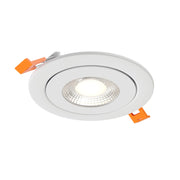 Dals FGM4-CC-V Pivot 4" Flat Round Gimbal Recessed, 5CCT Selectable