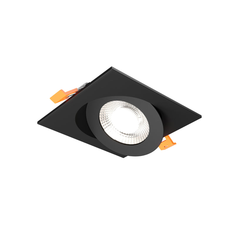 Dals FGM4SQ-CDW Pivot 4" Flat Square Gimbal Recessed, 5CCT+Dim-to-Warm