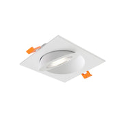 Dals FGM4SQ-CDW Pivot 4" Flat Square Gimbal Recessed, 5CCT+Dim-to-Warm