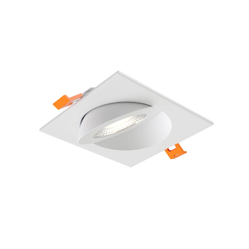Dals FGM4SQ-CDW Pivot 4" Flat Square Gimbal Recessed, 5CCT+Dim-to-Warm