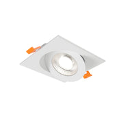 Dals FGM4SQ-CDW Pivot 4" Flat Square Gimbal Recessed, 5CCT+Dim-to-Warm