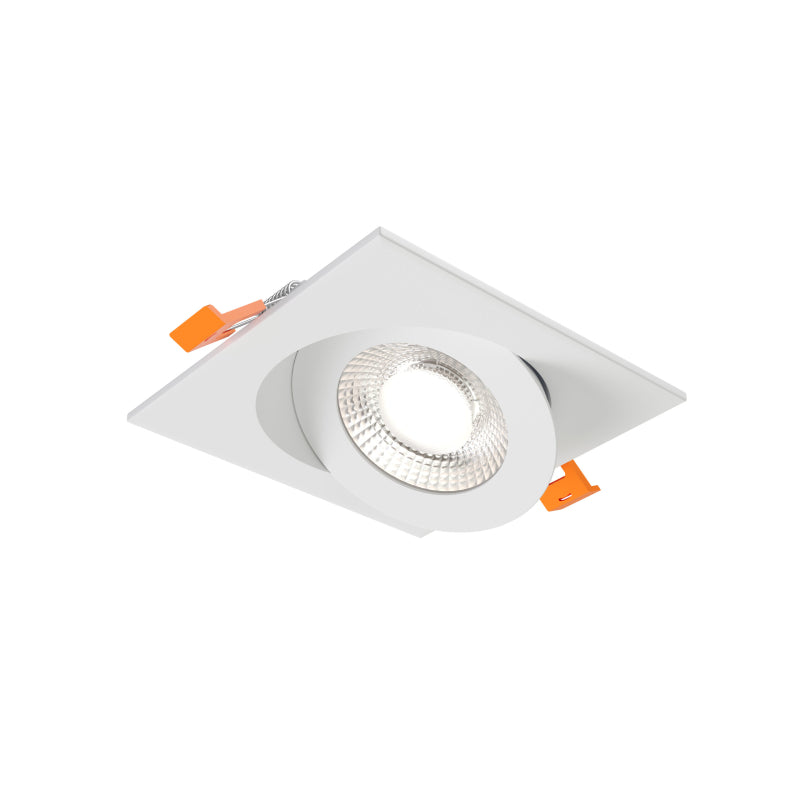 Dals FGM4SQ-CDW Pivot 4" Flat Square Gimbal Recessed, 5CCT+Dim-to-Warm