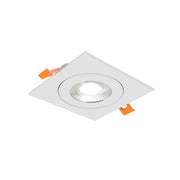 Dals FGM4SQ-CDW Pivot 4" Flat Square Gimbal Recessed, 5CCT+Dim-to-Warm - White