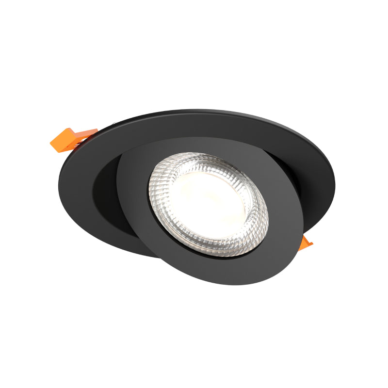 Dals FGM6-CDW Pivot 6" Flat Round Gimbal Recessed, 5CCT+Dim-to-Warm