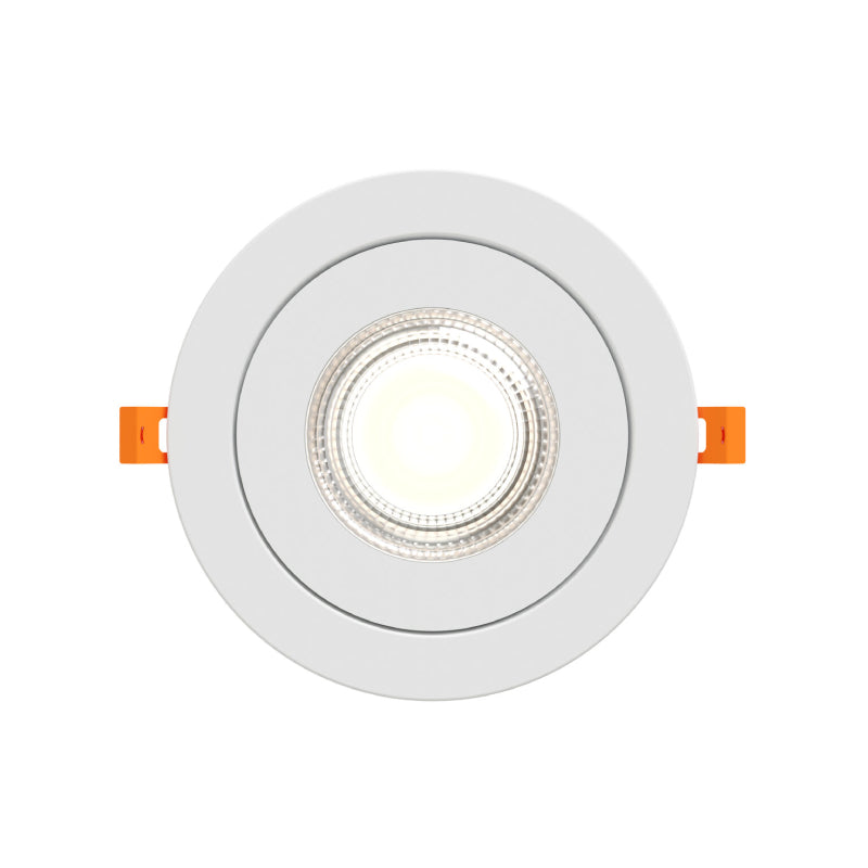 Dals FGM6-CDW Pivot 6" Flat Round Gimbal Recessed, 5CCT+Dim-to-Warm