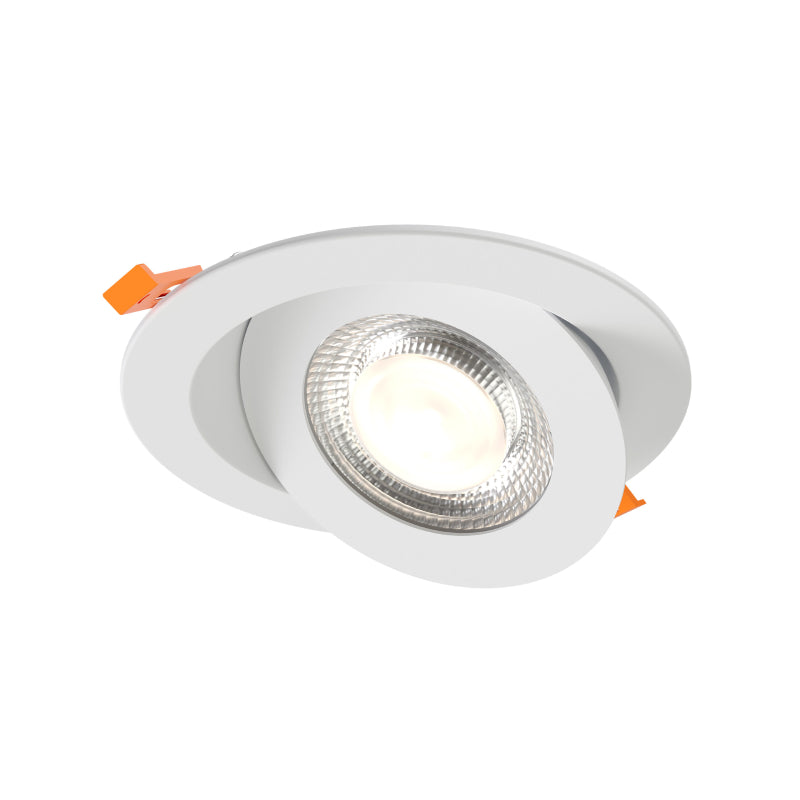 Dals FGM6-CDW Pivot 6" Flat Round Gimbal Recessed, 5CCT+Dim-to-Warm