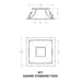 CSL WS-AIC-1 Whisper Flex LED Square Fixed Trimless