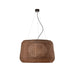 Bover Fora 90 1-lt 35" LED Outdoor Pendant, TRIAC-Graphite Brown/Rattan Brown