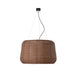 Bover Fora 90 2-lt 35" LED Outdoor Pendant-Graphite Brown/Rattan Brown