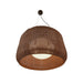 Bover Fora 90 2-lt 35" LED Outdoor Pendant-Graphite Brown/Rattan Brown