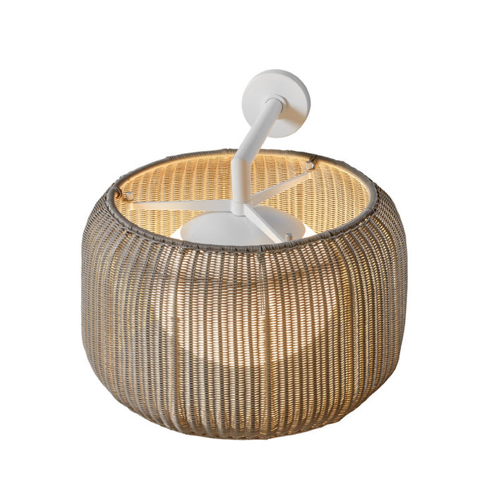 Bover Fora A 1-lt 20" LED Outdoor Wall Sconce, 0-10V-Natural White/Light Beige