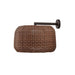 Bover Fora A 1-lt 20" LED Outdoor Wall Sconce, TRIAC Dimming-Graphite Brown/Rattan Brown