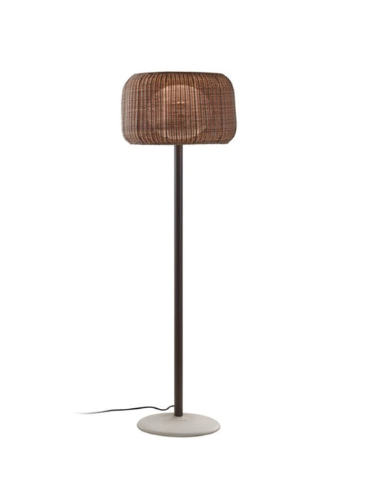 Bover Fora P 2-lt 65" Tall LED Outdoor Floor Lamp-Rattan Brown