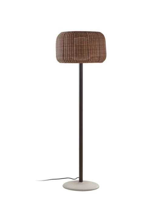 Bover Fora P 2-lt 65" Tall LED Outdoor Floor Lamp-Rattan Brown
