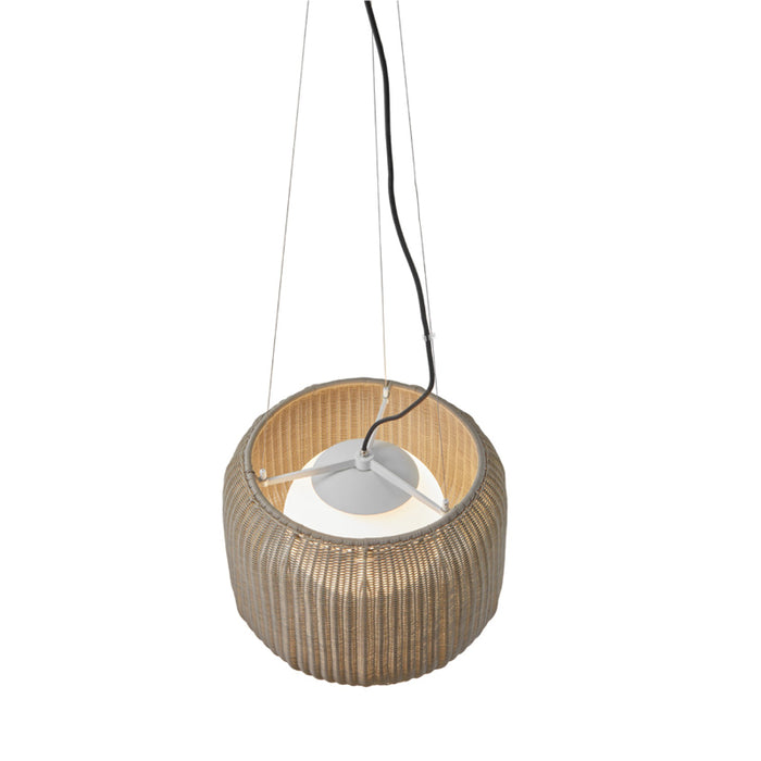 Bover Fora S 1-lt 20" LED Outdoor Pendant, TRIAC Dimming-Natural White/Light Beige