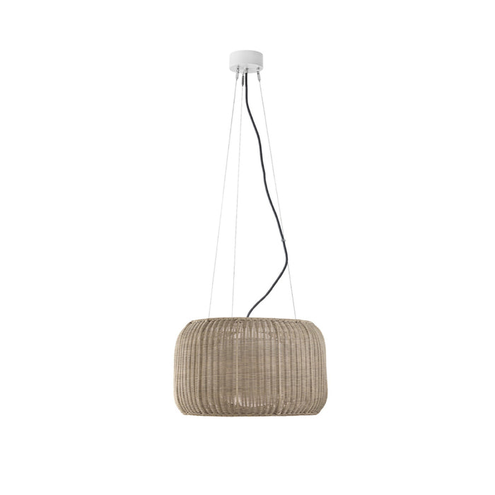Bover Fora S 1-lt 20" LED Outdoor Pendant, TRIAC Dimming-Natural White/Light Beige