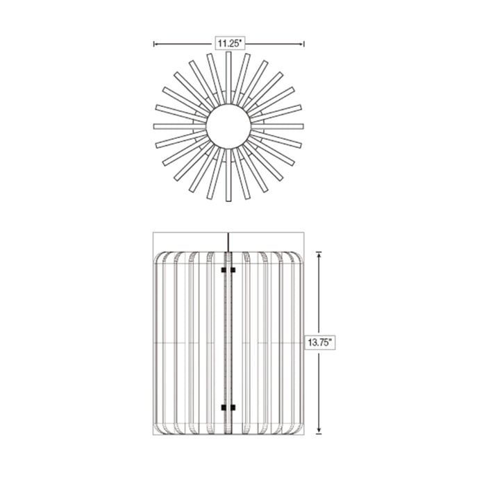 Elite FPR2-RHAPSODY-SOFT SoftSense LED Round Architectural Pendant