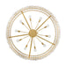 Fredrick Ramond FR30125 Rene 10-lt 60" LED Drum Chandelier - Distressed Brass