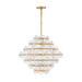 Fredrick Ramond FR30128 Rene 16-lt 29" LED Chandelier - Distressed Brass