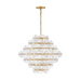 Fredrick Ramond FR30128 Rene 16-lt 29" LED Chandelier - Distressed Brass