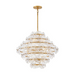 Fredrick Ramond FR30128 Rene 16-lt 29" LED Chandelier - Distressed Brass
