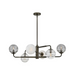 Fredrick Ramond FR30506 Oberon 6-lt 37" LED Chandelier - Black Oxide