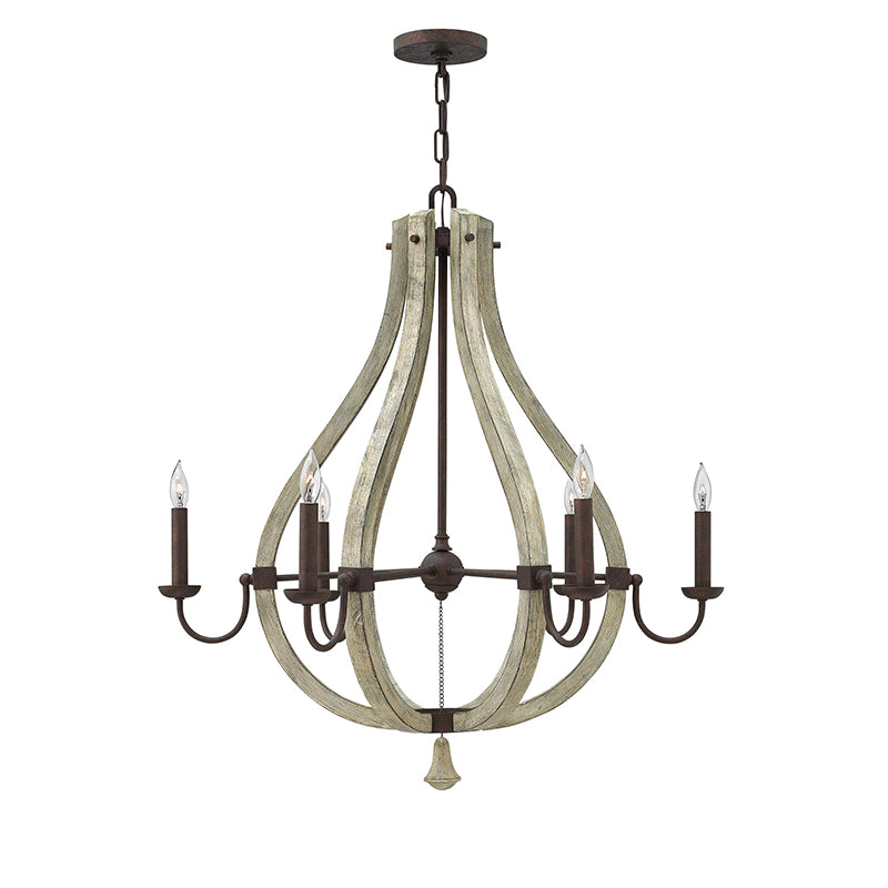 Fredrick Ramond FR40576 Middlefield 6-lt 30" LED Chandelier