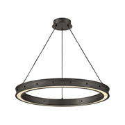 Fredrick Ramond FR41475 Althea 26" LED Chandelier-Satin Black