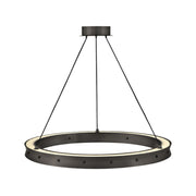 Fredrick Ramond FR41475 Althea 26" LED Chandelier-Satin Black