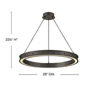 Fredrick Ramond FR41475 Althea 26" LED Chandelier