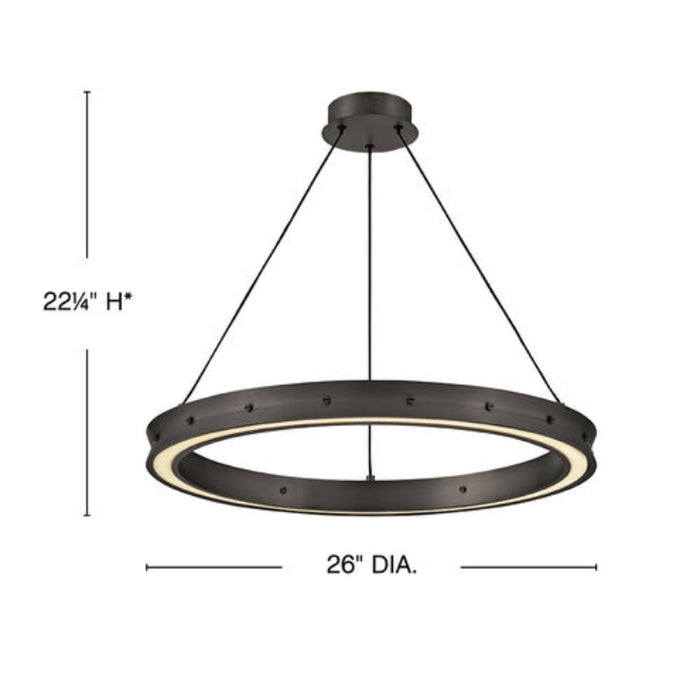Fredrick Ramond FR41475 Althea 26" LED Chandelier