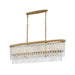 Fredrick Ramond FR41496 Rubina 6-lt 48" LED Linear Chandelier