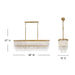 Fredrick Ramond FR41496 Rubina 6-lt 48" LED Linear Chandelier