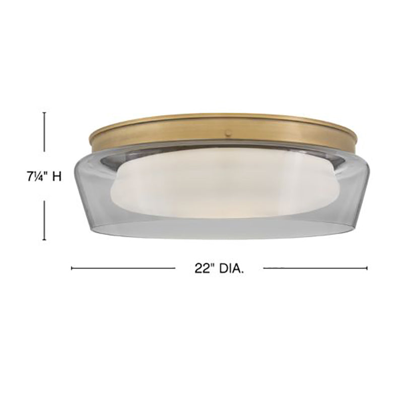 Fredrick Ramond FR41513 Demi 22" LED Flush Mount