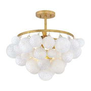 Fredrick Ramond FR41563 Marabel 4-lt 21" LED Semi-Flush Mount