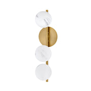 Fredrick Ramond FR41900 Selene 3-lt 21" Tall LED Wall Sconce - Lacquered Brass