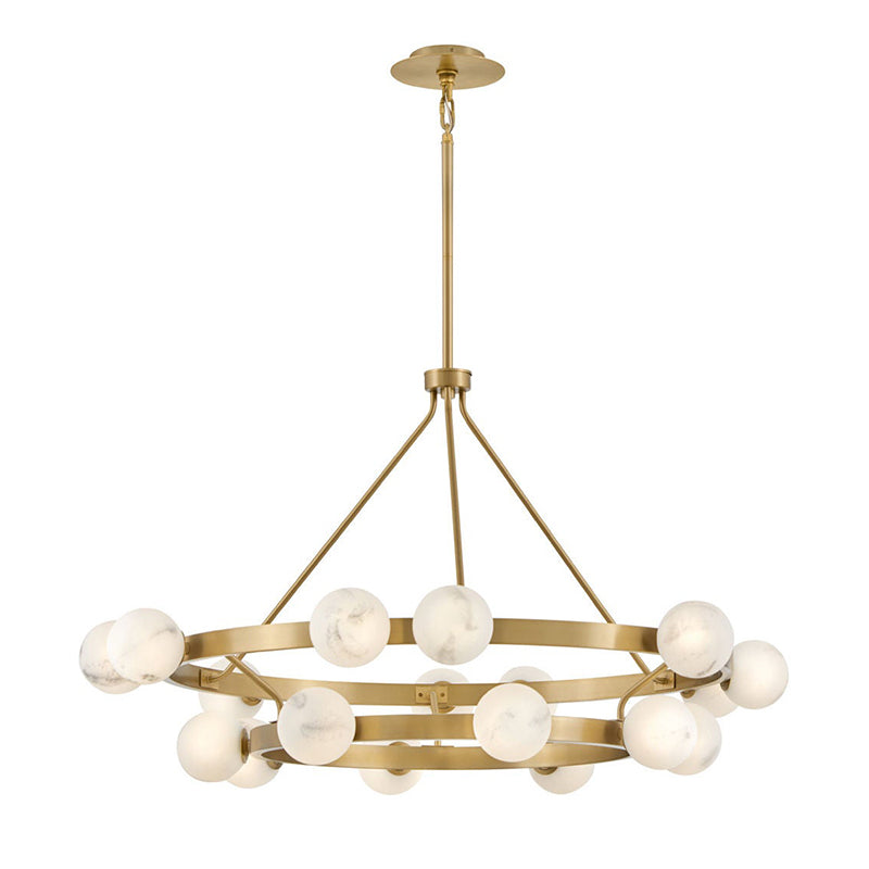 Fredrick Ramond FR41905 Selene 18-lt 48" LED Multi Tier Chandelier - Lacquered Brass
