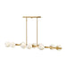 Fredrick Ramond FR41906 Selene 10-lt 55" LED Linear Chandelier