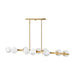 Fredrick Ramond FR41906 Selene 10-lt 55" LED Linear Chandelier