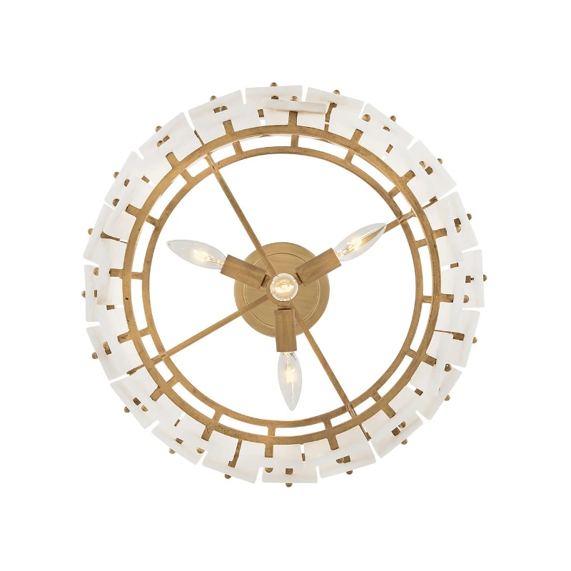 Fredrick Ramond FR47757 Simone 4-lt 18" LED Convertible Semi-Flush Mount
